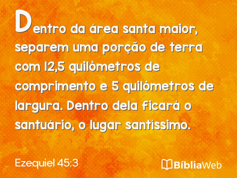Ezequiel 45:3 em imagem para compartilhar