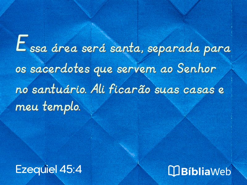 Ezequiel 45:4 em imagem para compartilhar