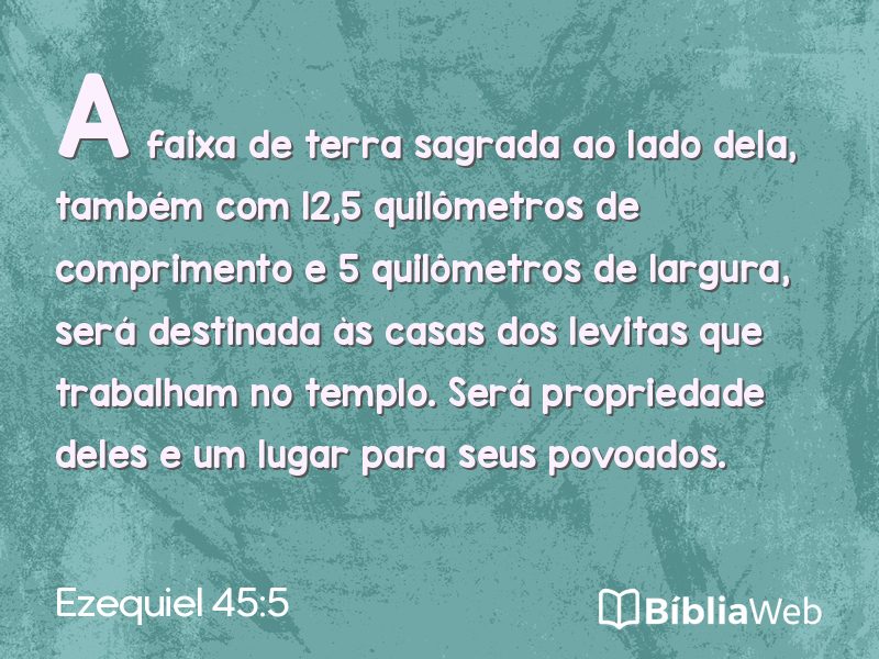 Ezequiel 45:5 em imagem para compartilhar