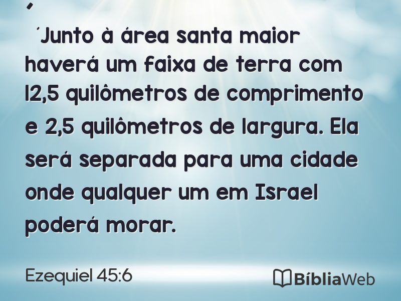 Ezequiel 45:6 em imagem para compartilhar
