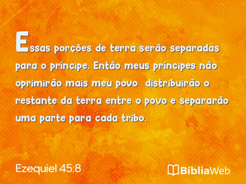 Ezequiel 45:8 em imagem para compartilhar