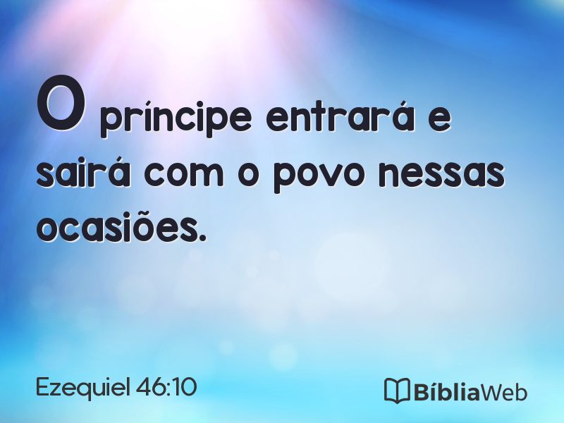 Ezequiel 46:10 em imagem para compartilhar