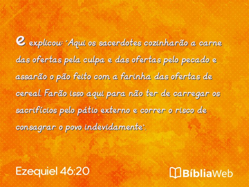 Ezequiel 46:20 em imagem para compartilhar