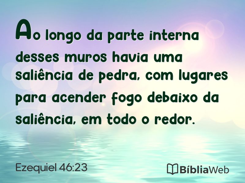Ezequiel 46:23 em imagem para compartilhar