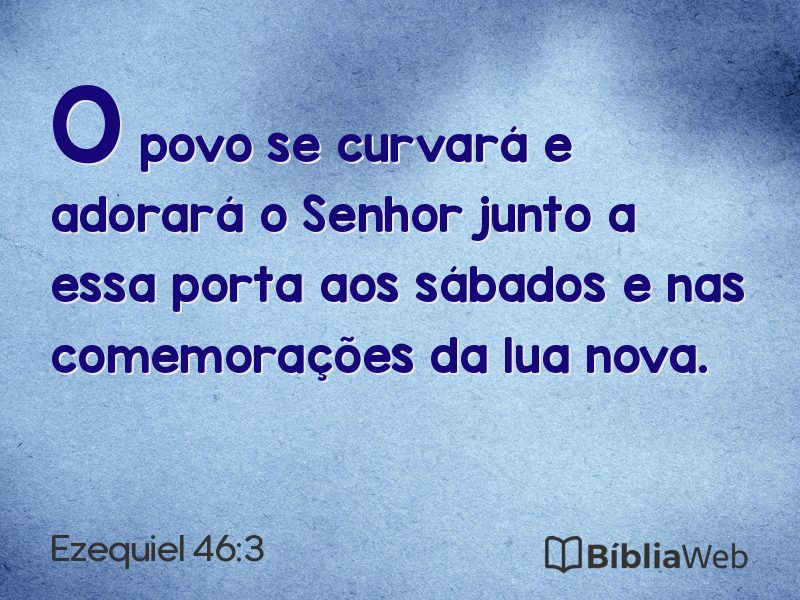 Ezequiel 46:3 em imagem para compartilhar