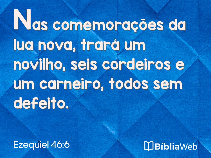 Ezequiel 46:6 em imagem para compartilhar