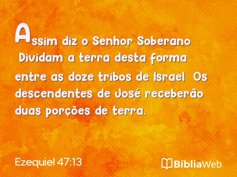 Ezequiel 47:13 em imagem para compartilhar