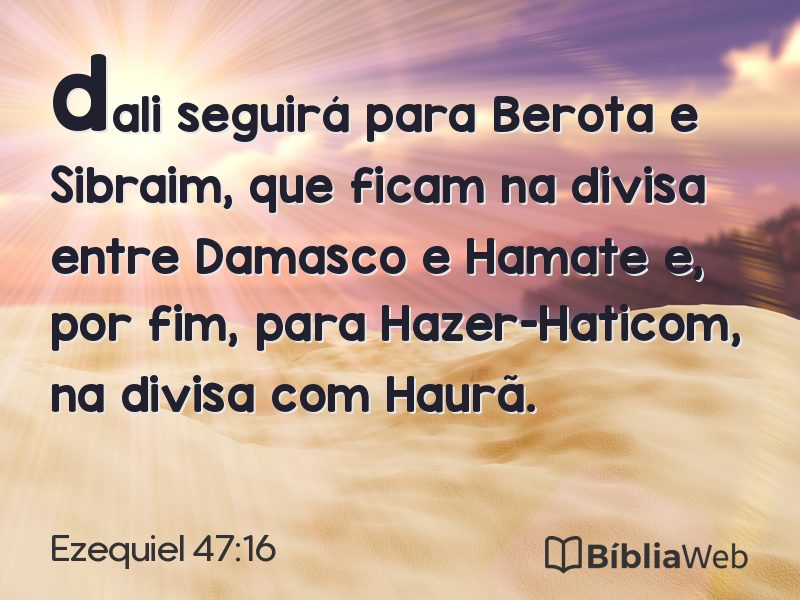 Ezequiel 47:16 em imagem para compartilhar