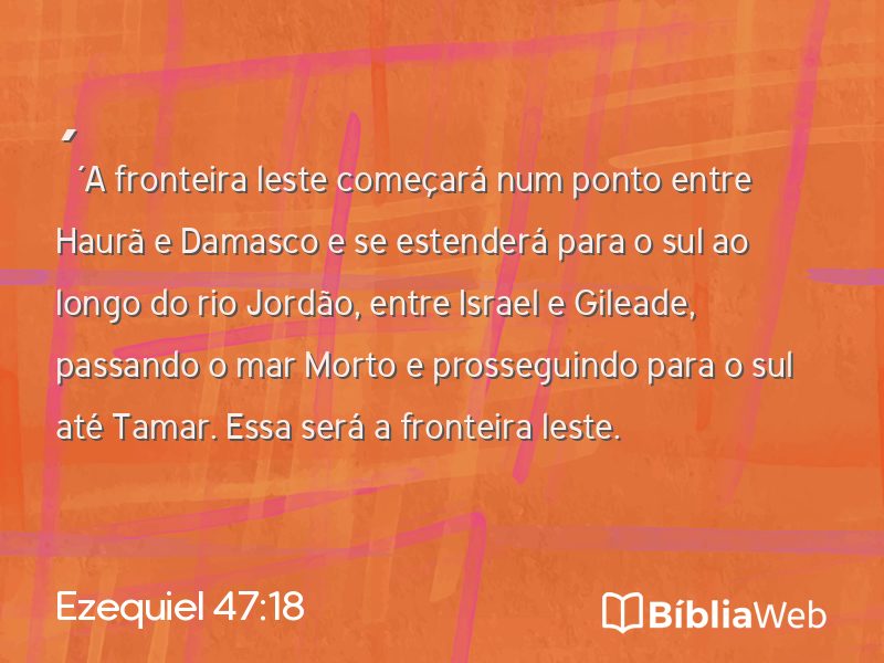Ezequiel 47:18 em imagem para compartilhar