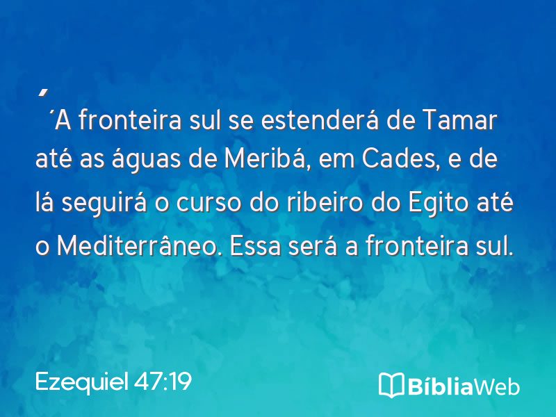 Ezequiel 47:19 em imagem para compartilhar