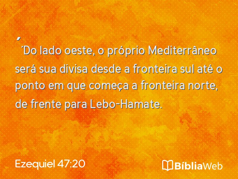 Ezequiel 47:20 em imagem para compartilhar