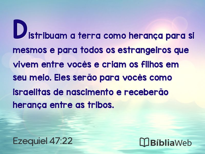 Ezequiel 47:22 em imagem para compartilhar