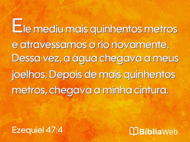 Ezequiel 47:4 em imagem para compartilhar