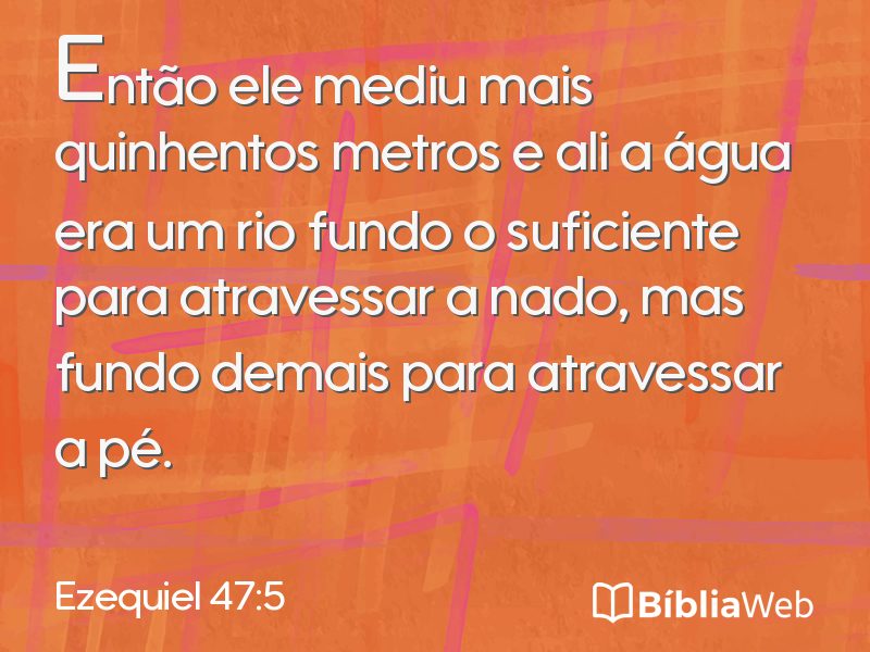 Ezequiel 47:5 em imagem para compartilhar
