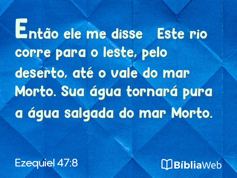 Ezequiel 47:8 em imagem para compartilhar