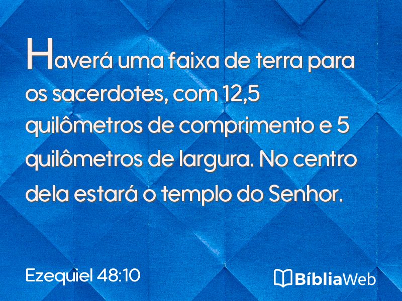 Ezequiel 48:10 em imagem para compartilhar