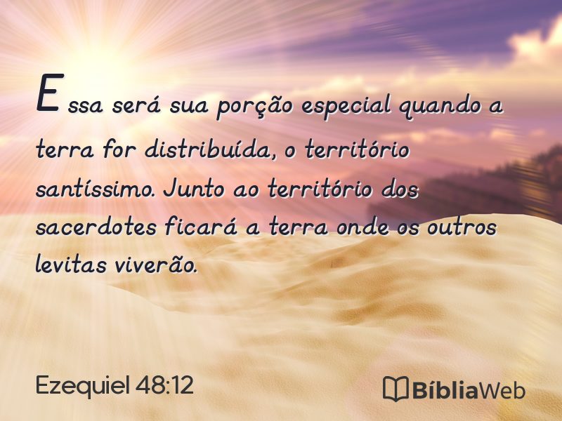 Ezequiel 48:12 em imagem para compartilhar