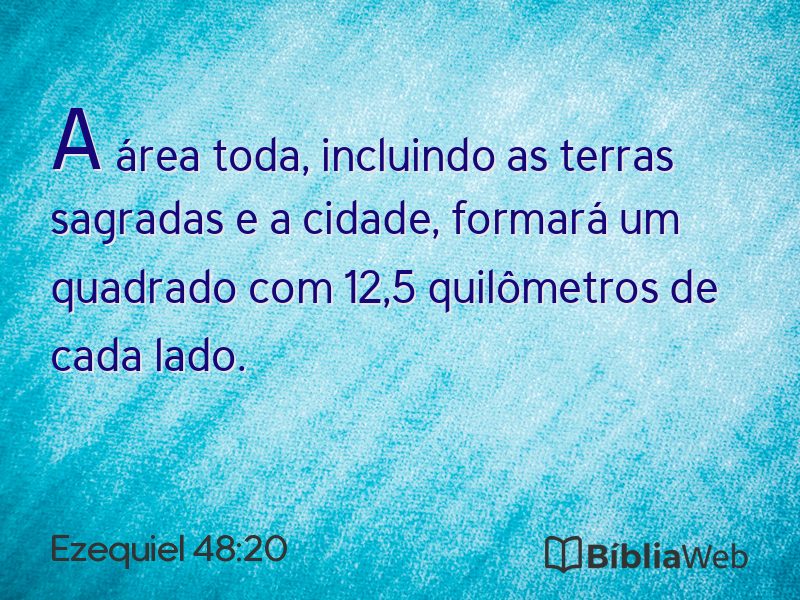 Ezequiel 48:20 em imagem para compartilhar