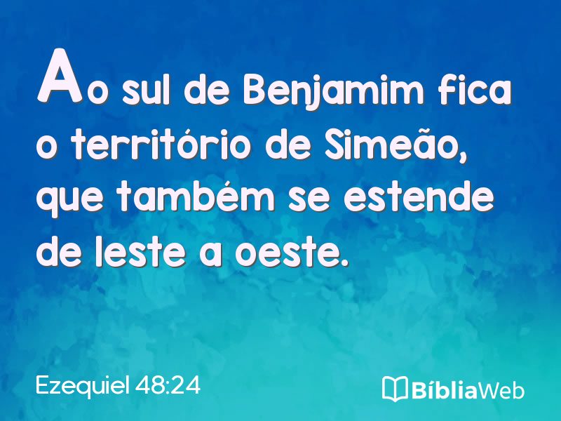 Ezequiel 48:24 em imagem para compartilhar