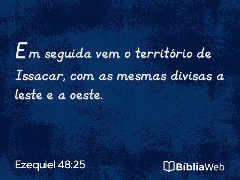 Ezequiel 48:25 em imagem para compartilhar