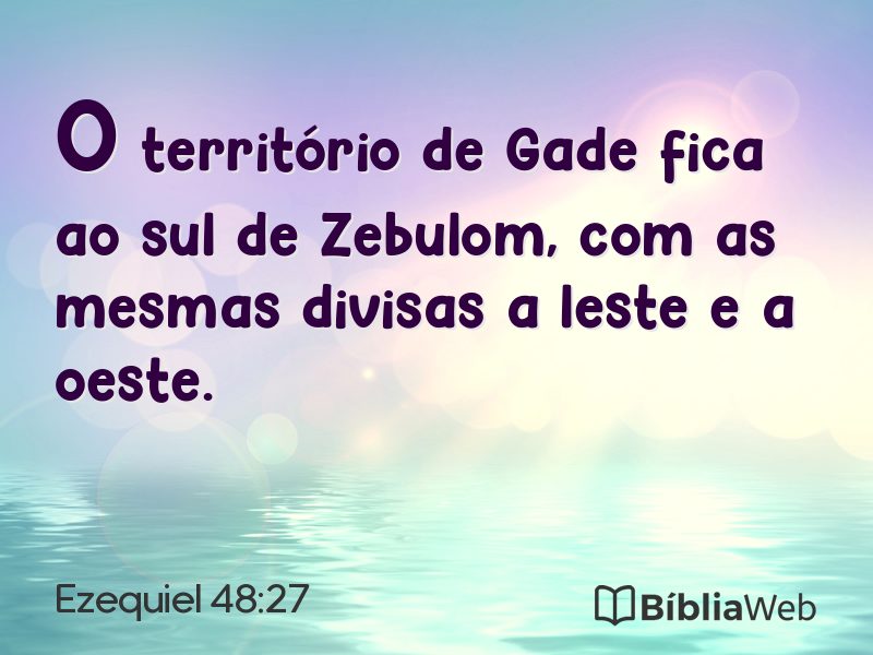 Ezequiel 48:27 em imagem para compartilhar