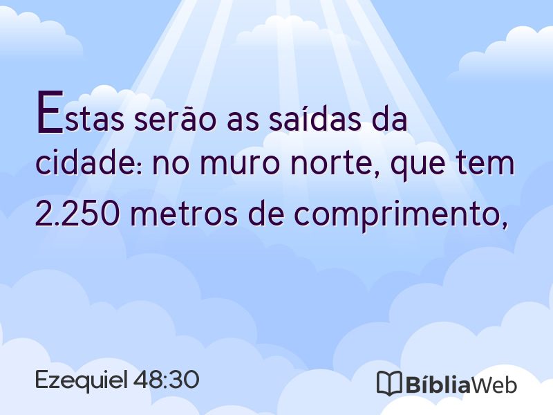 Ezequiel 48:30 em imagem para compartilhar