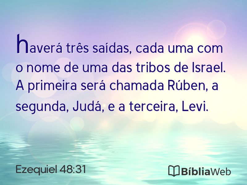 Ezequiel 48:31 em imagem para compartilhar