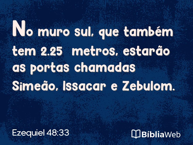 Ezequiel 48:33 em imagem para compartilhar