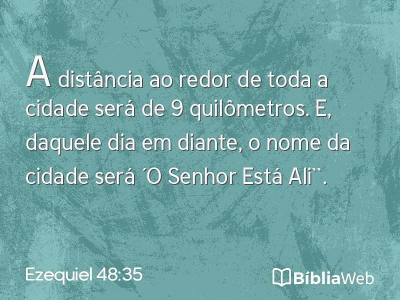 Ezequiel 48:35 em imagem para compartilhar