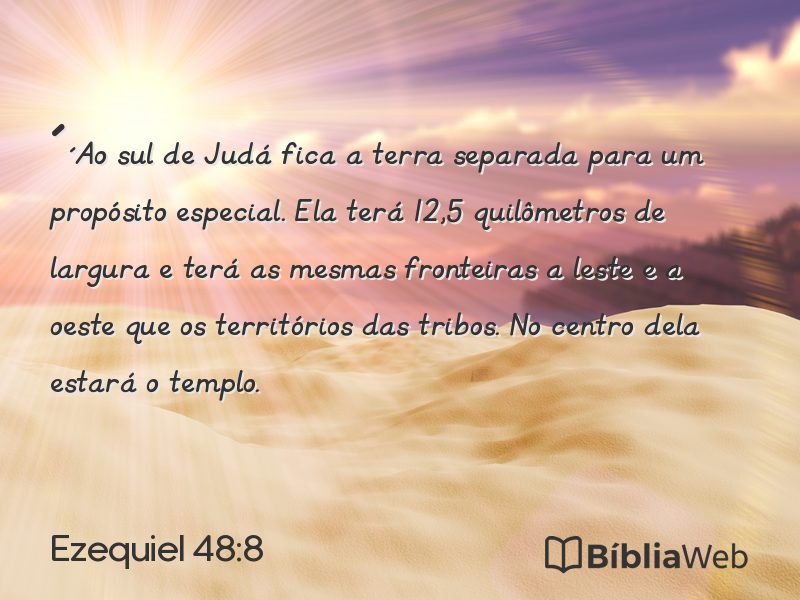 Ezequiel 48:8 em imagem para compartilhar