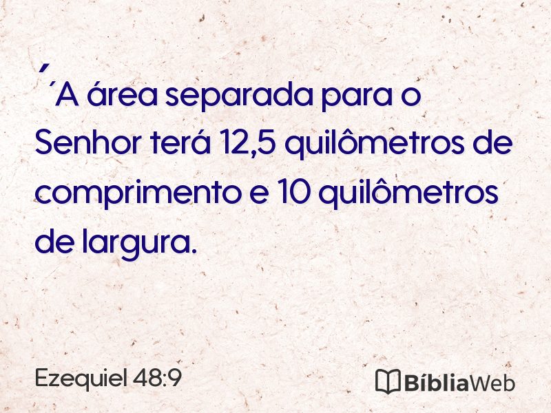 Ezequiel 48:9 em imagem para compartilhar