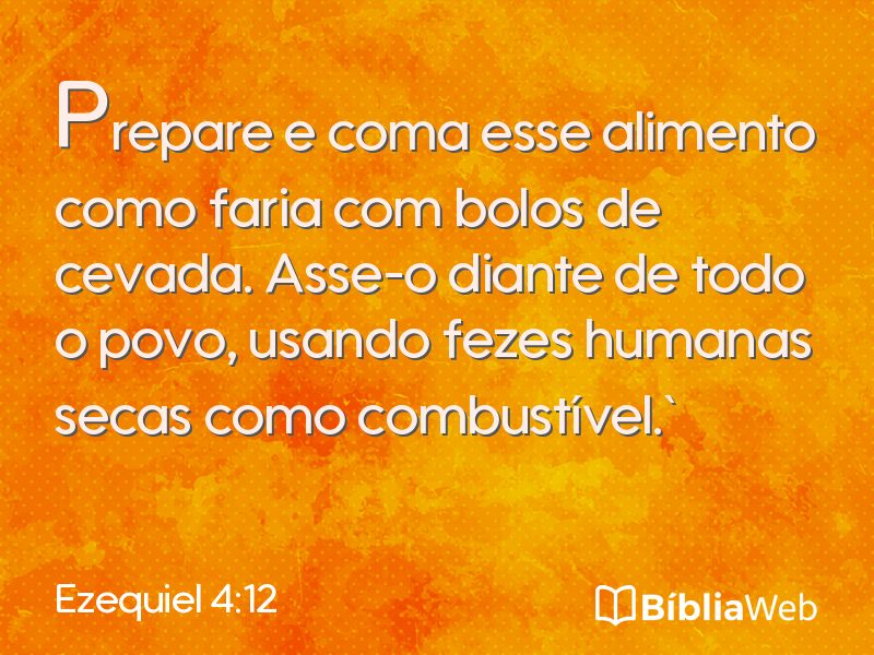 Ezequiel 4:12 em imagem para compartilhar