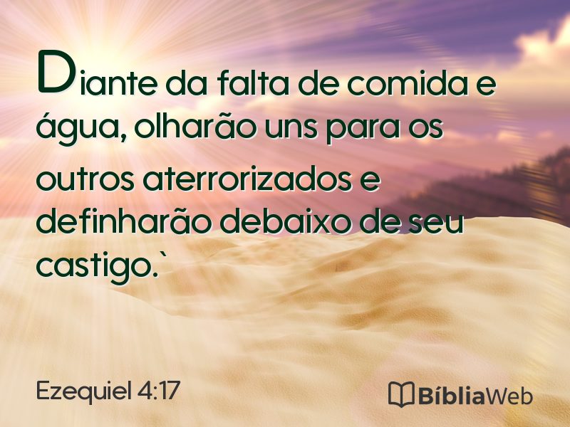 Ezequiel 4:17 em imagem para compartilhar