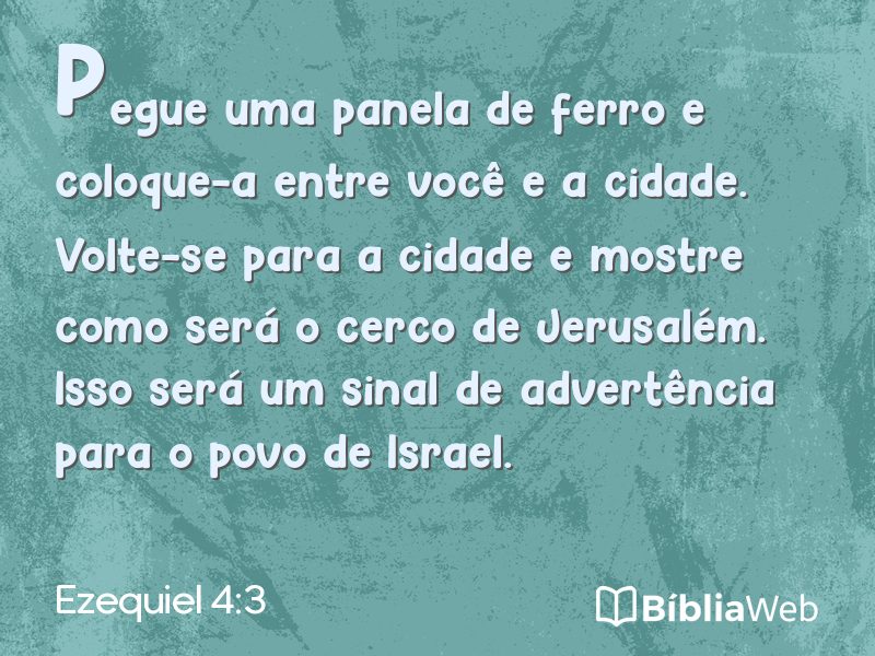 Ezequiel 4:3 em imagem para compartilhar