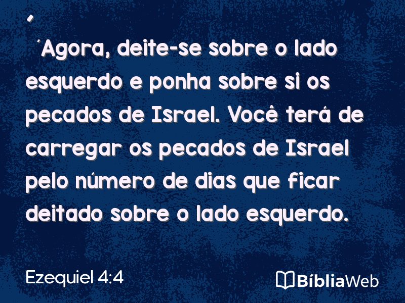 Ezequiel 4:4 em imagem para compartilhar