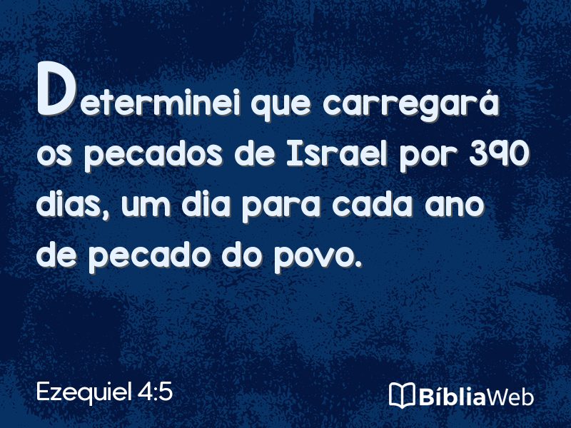 Ezequiel 4:5 em imagem para compartilhar