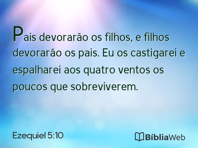Ezequiel 5:10 em imagem para compartilhar