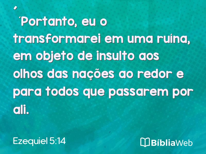 Ezequiel 5:14 em imagem para compartilhar
