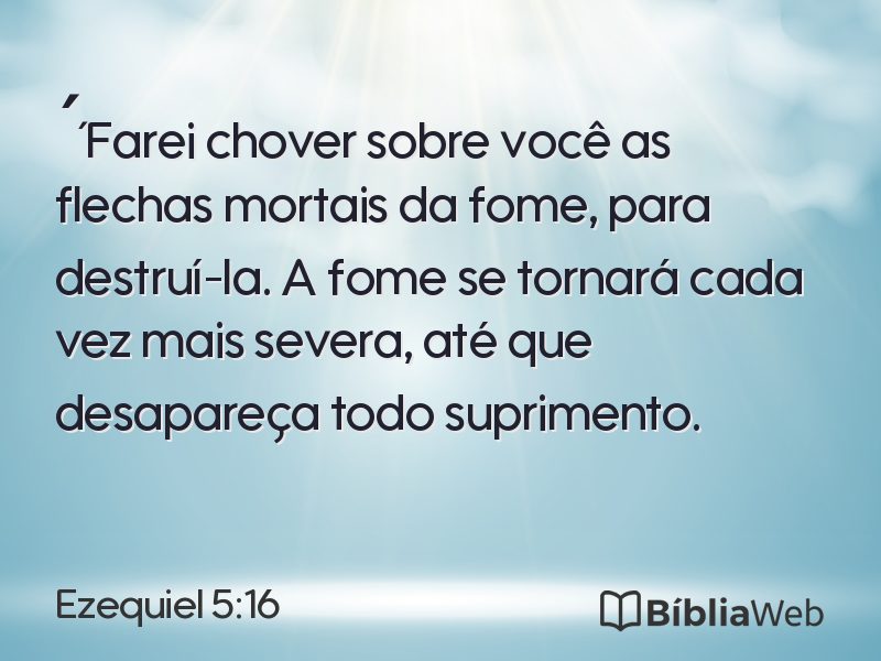 Ezequiel 5:16 em imagem para compartilhar