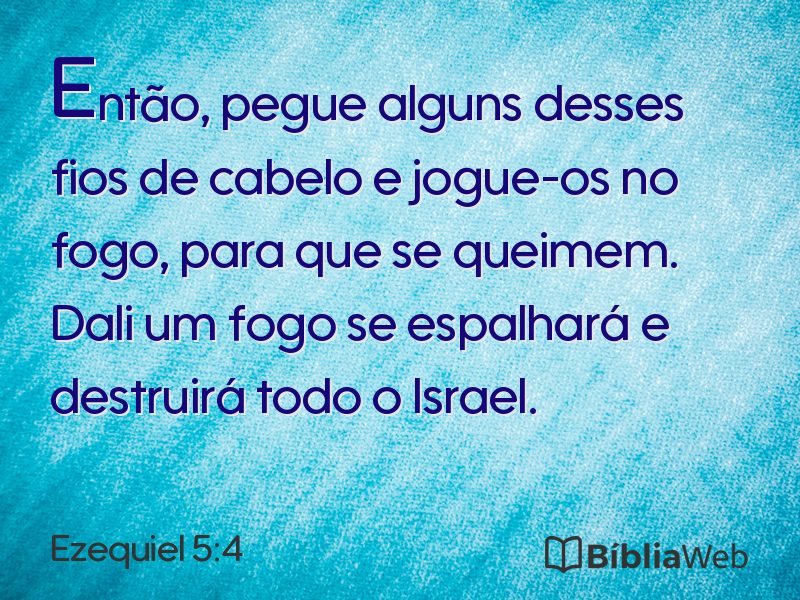Ezequiel 5:4 em imagem para compartilhar