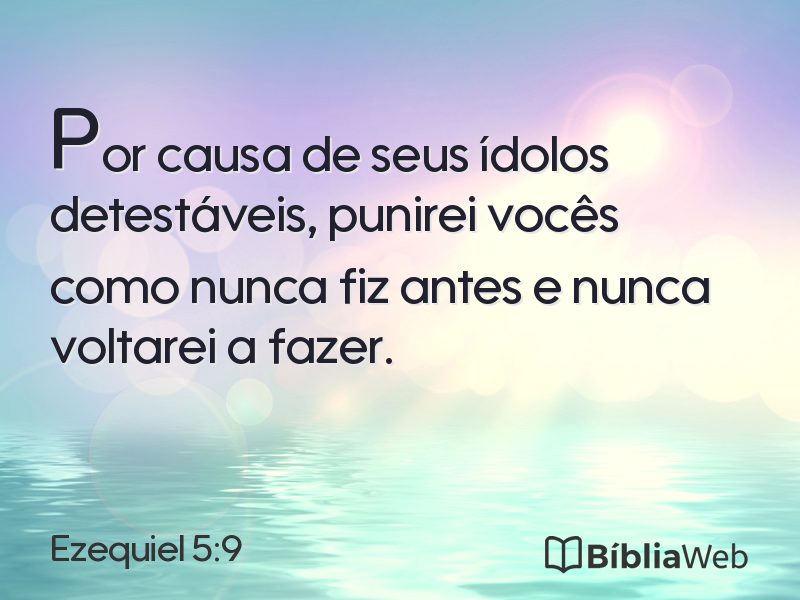 Ezequiel 5:9 em imagem para compartilhar