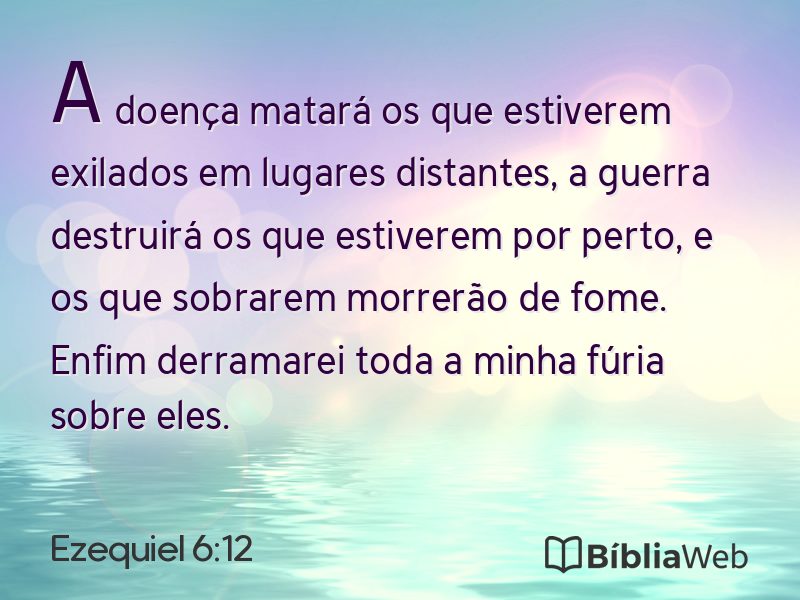 Ezequiel 6:12 em imagem para compartilhar