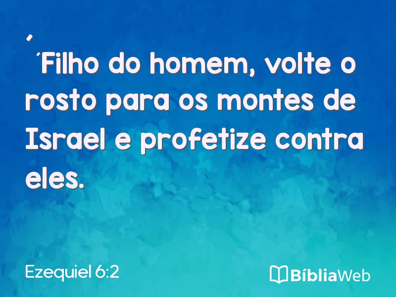 Ezequiel 6:2 em imagem para compartilhar