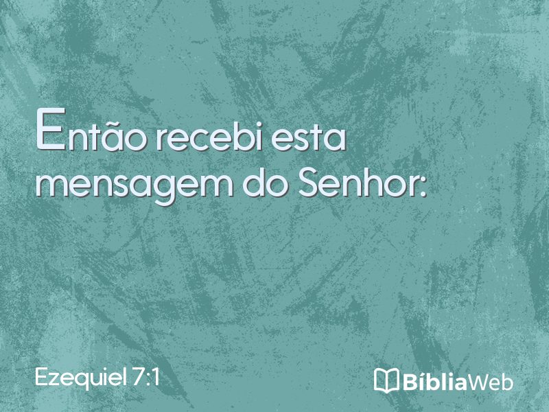 Ezequiel 7:1 em imagem para compartilhar