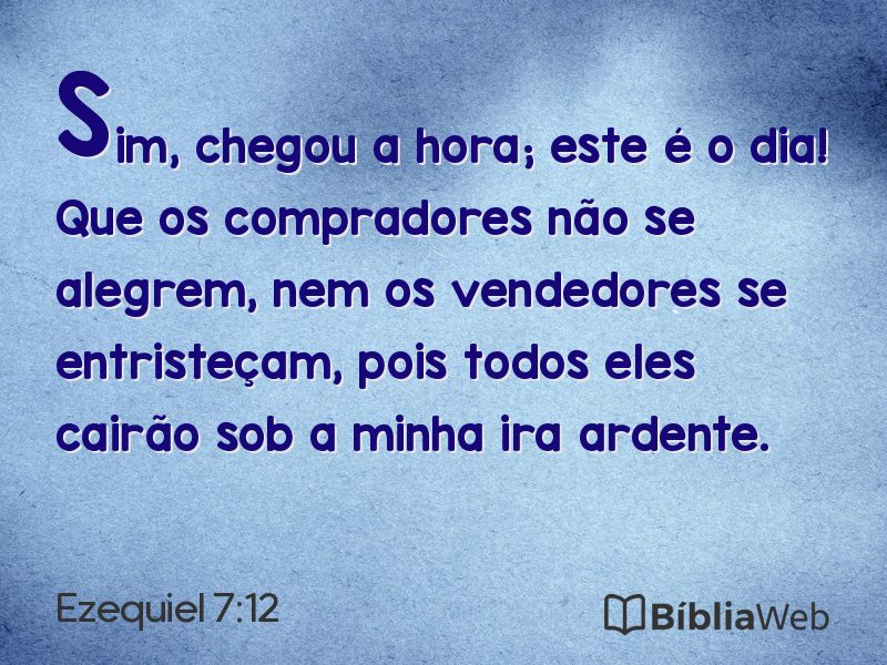 Ezequiel 7:12 em imagem para compartilhar