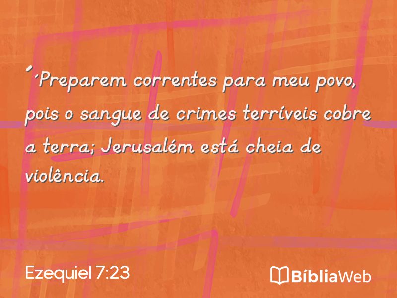 Ezequiel 7:23 em imagem para compartilhar