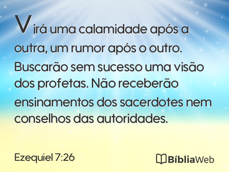 Ezequiel 7:26 em imagem para compartilhar