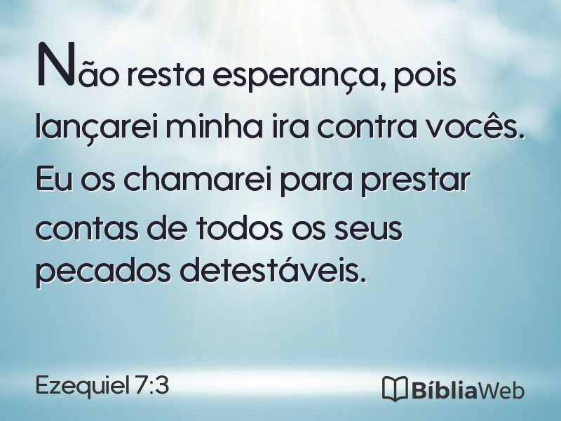 Ezequiel 7:3 em imagem para compartilhar