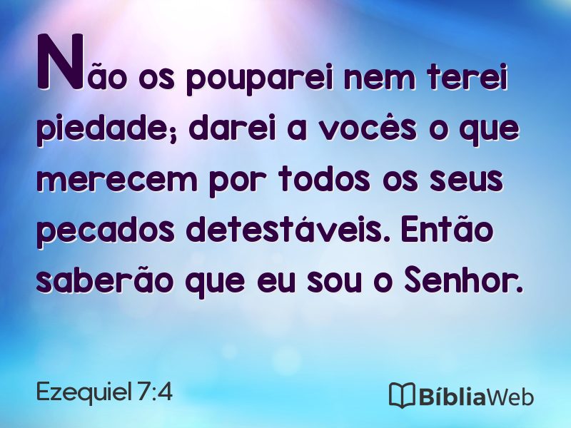 Ezequiel 7:4 em imagem para compartilhar