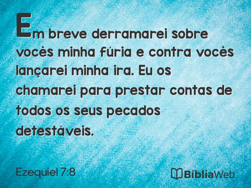 Ezequiel 7:8 em imagem para compartilhar